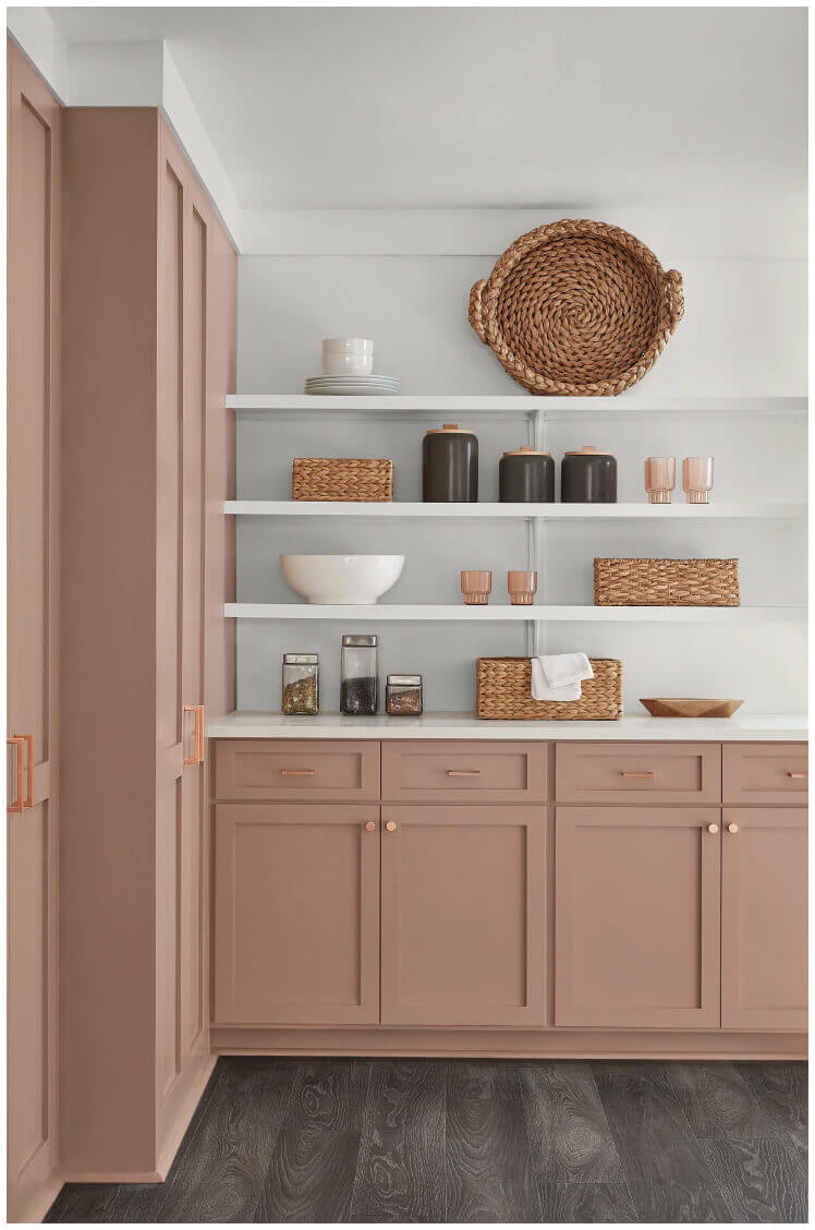 Sherwin-Williams: Color of the Year - Redend Point, Kitchen Cabinet