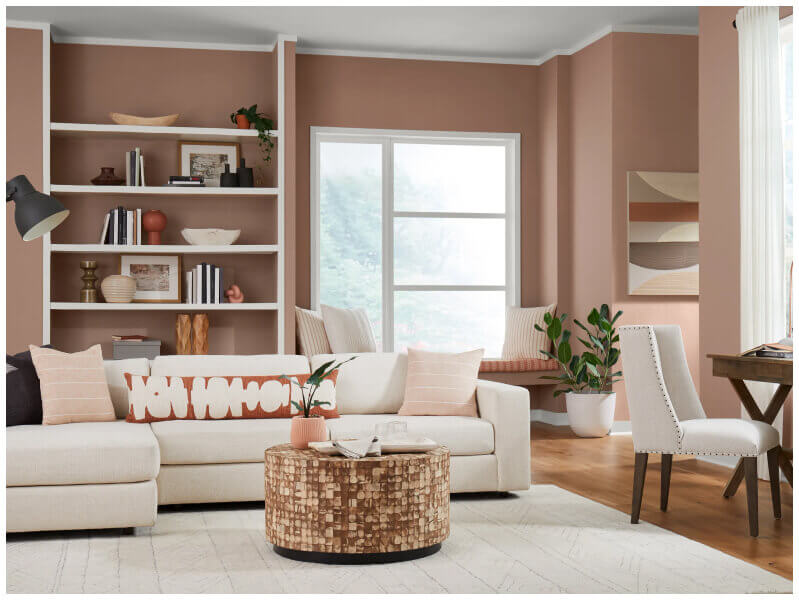 Sherwin-Williams: Color of the Year - Redend Point, Living Room