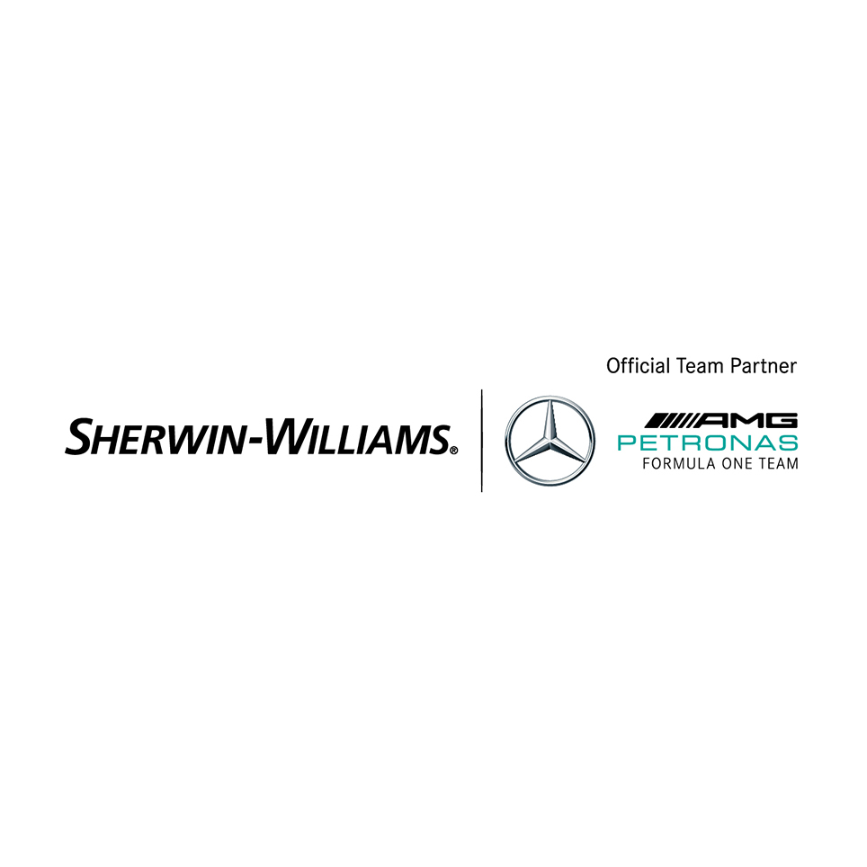Sherwin-Williams. Official Team Partner. AMG Petronas Formula One Team.