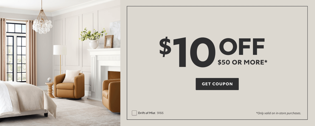 $10 OFF $50 or More. Shop Now. *Only valid on in-store purchases