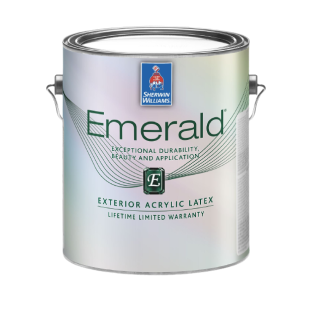 Gallon of Emerald Exterior Acrylic Latex Paint. 