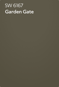 A color chip of SW 6167 Garden Gate.