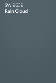 A color chip of SW 9639 Rain Cloud.