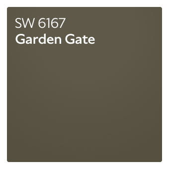 A color chip of SW 6167 Garden Gate.