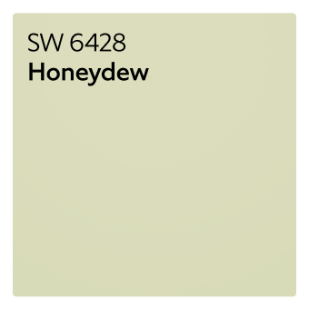 A color chip of SW 6428 Honeydew.