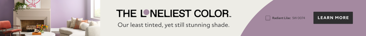 The Loneliest Color. Our least tinted, yet still stunning shade. Learn More. Radiant Lilac SW 0074.