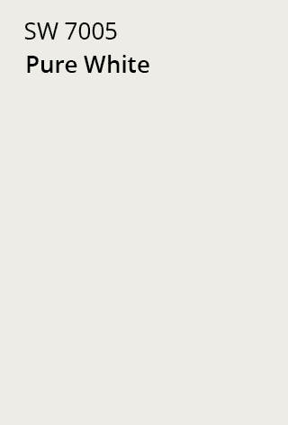 A Sherwin-Williams Color Chip for Pure White SW 7005