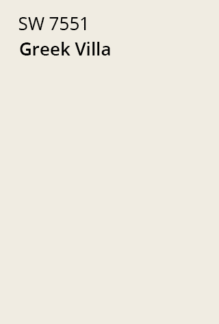 A Sherwin-Williams Color Chip for Greek Villa SW 7551