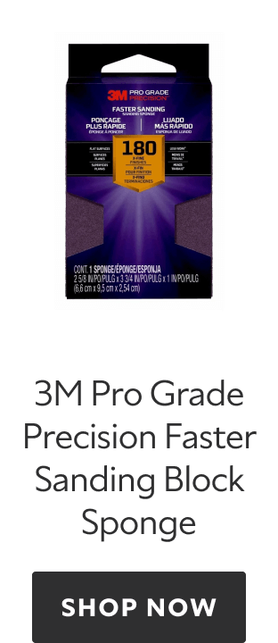 3M Pro Grade Precision Faster Sanding Block Sponge, shop now.