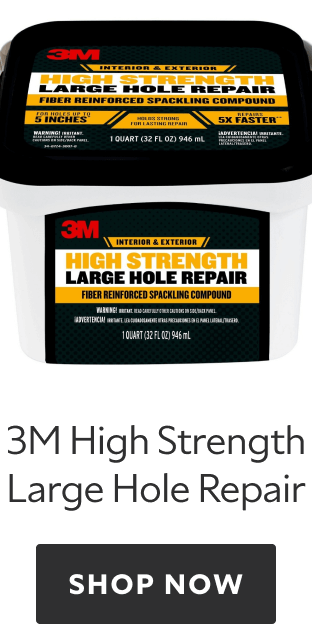 3M High Strength Large Hole Repair, shop now.