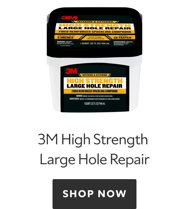 3M High Strength Large Hole Repair, shop now.