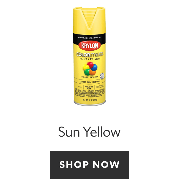 Krylon Colormaxx Sun Yellow. Shop now.
