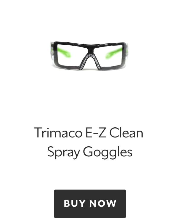Trimaco E-Z Clean Spray Goggles. Buy now.