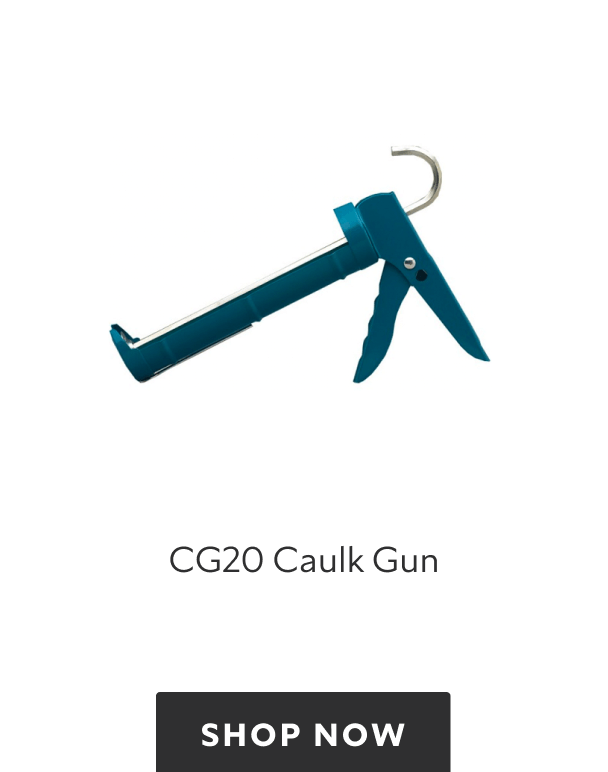 A teal CG20 caulk gun. Shop now.
