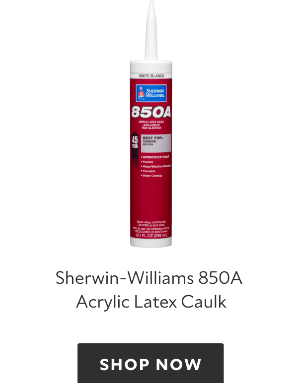Tube of Sherwin-Williams 850A Acrylic Latex Caulk. Shop now.