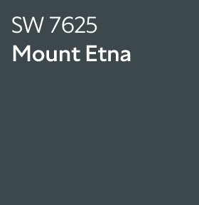 Sherwin-Williams Color Chip for Mount Etna SW 7625.