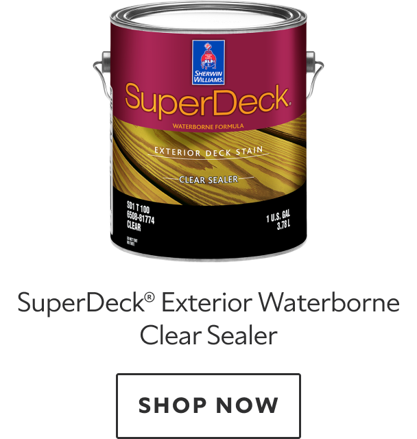 SuperDeck Exterior Waterborne Clear Sealer. Shop now.