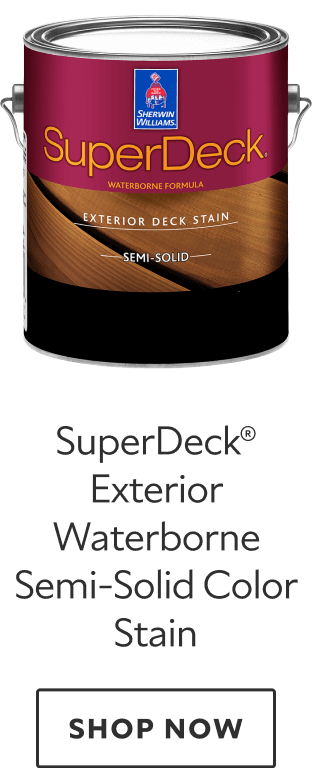 SuperDeck Exterior Waterborne Semi-Solid Color Stain. Shop now.
