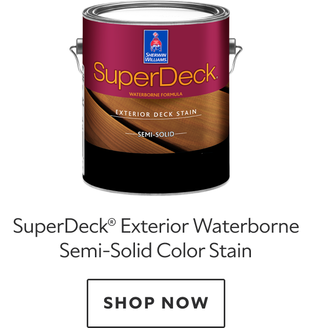 SuperDeck Exterior Waterborne Semi-Solid Color Stain. Shop now.