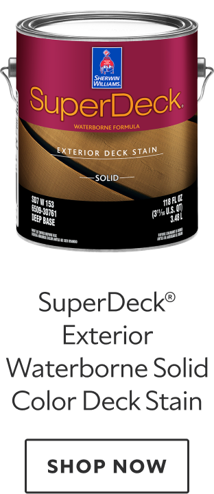 SuperDeck Exterior Waterborne Solid Color Deck Stain. Shop now.