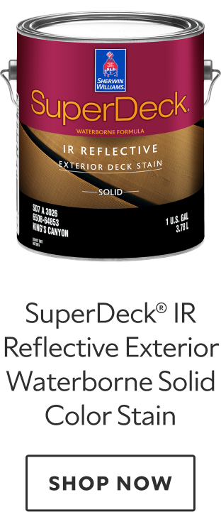 SuperDeck IR Reflective Exterior Waterborne Solid Color Stain. Shop now.