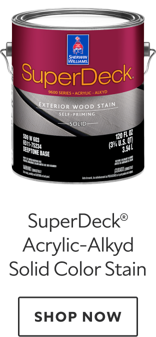 SuperDeck Acrylic-Alkyd Solid Color Stain. Shop now.