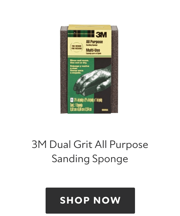 3M Dual Grit All Purpose Sanding Sponge, shop now.
