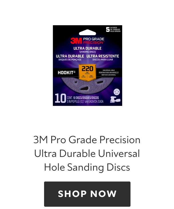 3M Pro Grade Precision Ultra Durable Universal Hole Sanding Discs, shop now.