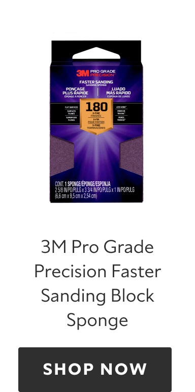 3M Pro Grade Precision Faster Sanding Block Sponge, shop now.