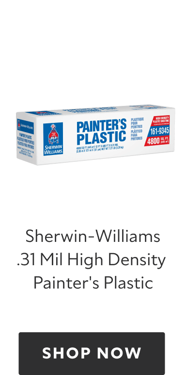 Sherwin-Williams .31 Mil High Density Painters Plastic. Shop now.