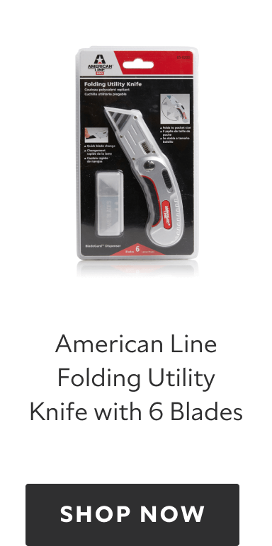 American Line Folding Utility Knife with 6 Blades. Shop now.