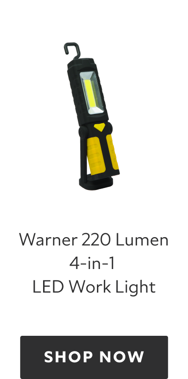 Warner 220 Lumen 4-in-1 LED Work Light. Shop now.