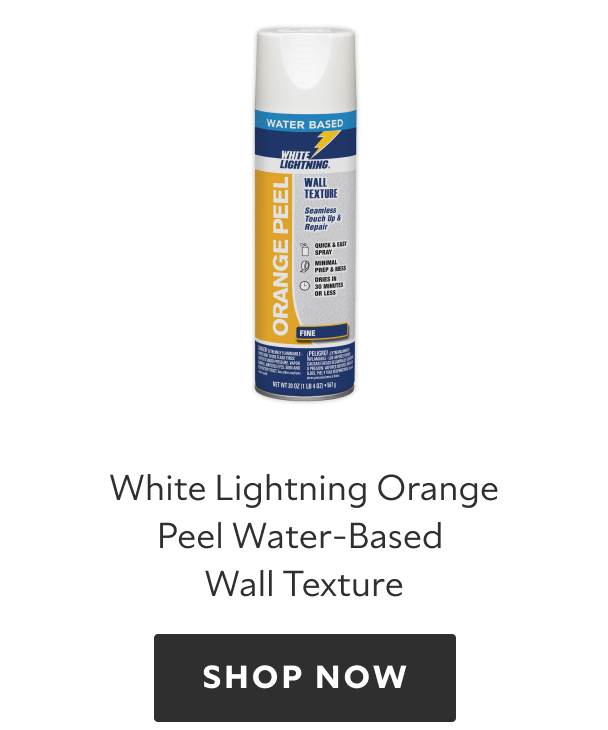 White Lightning Orange Peel Water-Based Wall Texture. Shop now.