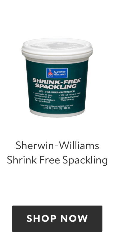 Sherwin-Williams Shrink Free Spackling. Shop now.
