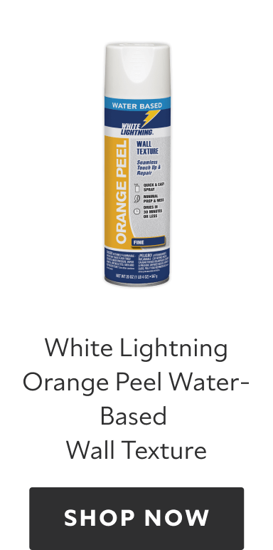 White Lightning Orange Peel Water-Based Wall Texture. Shop now.