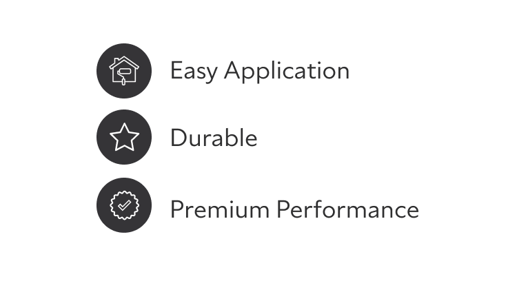 Emerald Key Features, easy application, durable, premium performance.