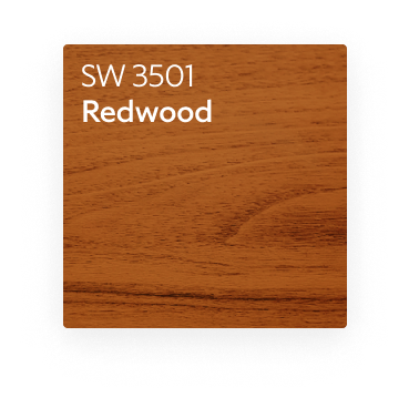 A color chip for SW 3501 Redwood.