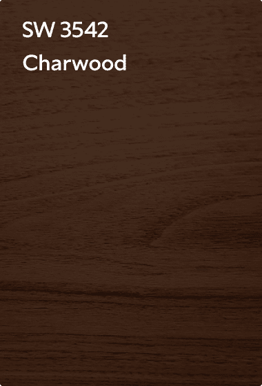 A stain chip for SW 3542 Charwood.