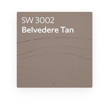 A color chip for SW 3002 Belvedere Tan.