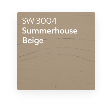 A color chip for SW 3004 Summerhouse Beige.