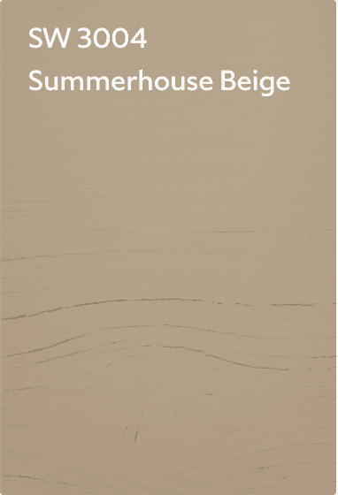 A color chip for SW 3004 Summerhouse Beige.