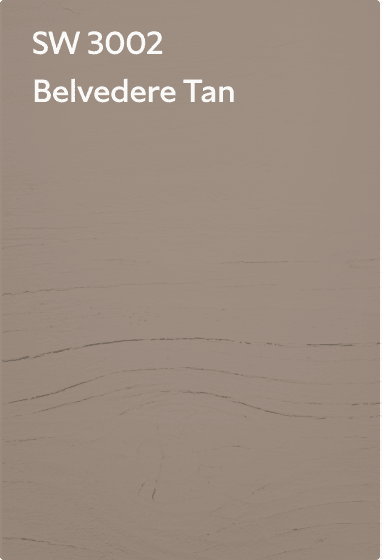 A color chip for SW 3002 Belvedere Tan.