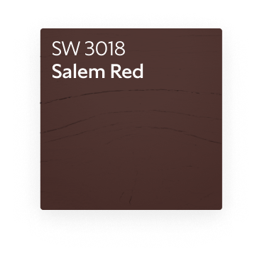 A color chip for SW 3018 Salem Red.