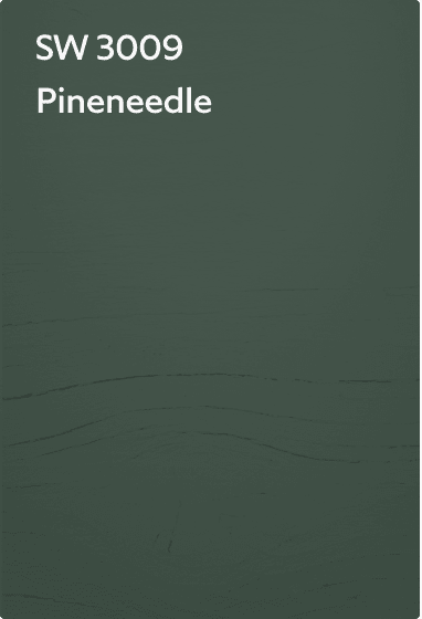 A color chip for SW 3009 Pineneedle.