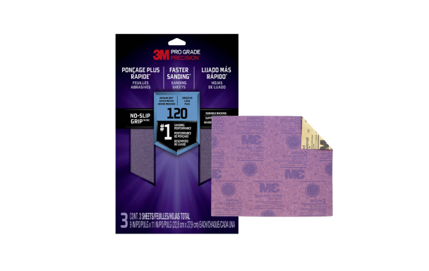 3M 120 grit sandpaper.