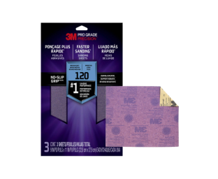 3M 120 grit sandpaper.