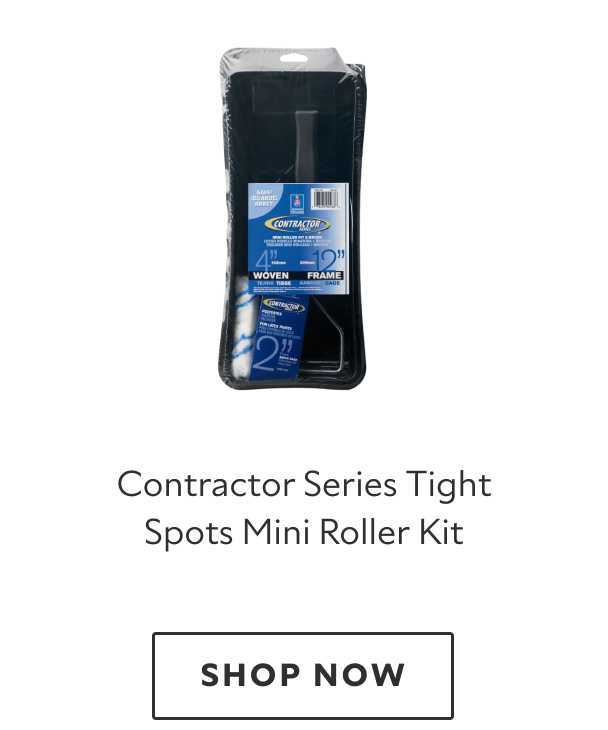 Contractor series tight spots mini roller kit.