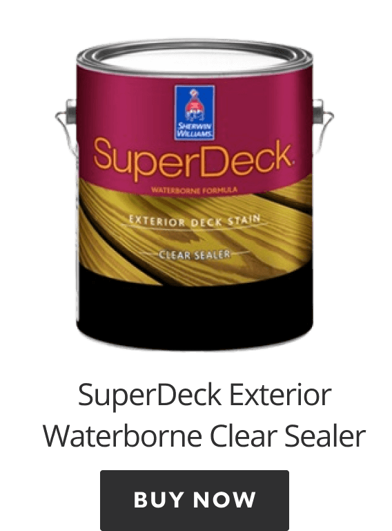 SuperDeck Exterior Waterborne Clear Sealer. Buy now.