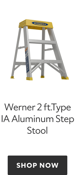 Werner 2 ft Type IA Aluminum Step Stool, shop now.