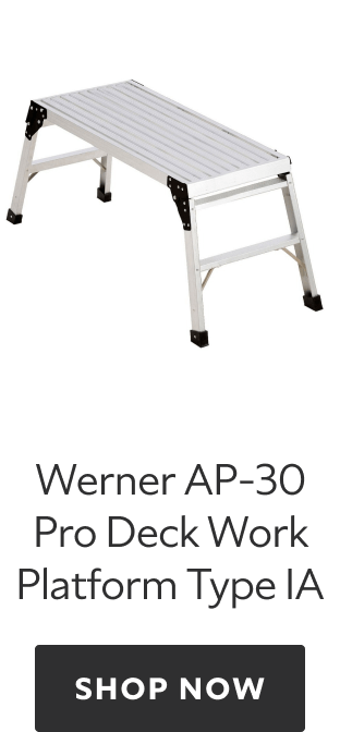 Werner AP-30 Pro Deck Work Platform Type IA, shop now.